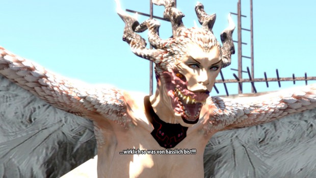 Trotz Flügeln kein Engelsgesicht